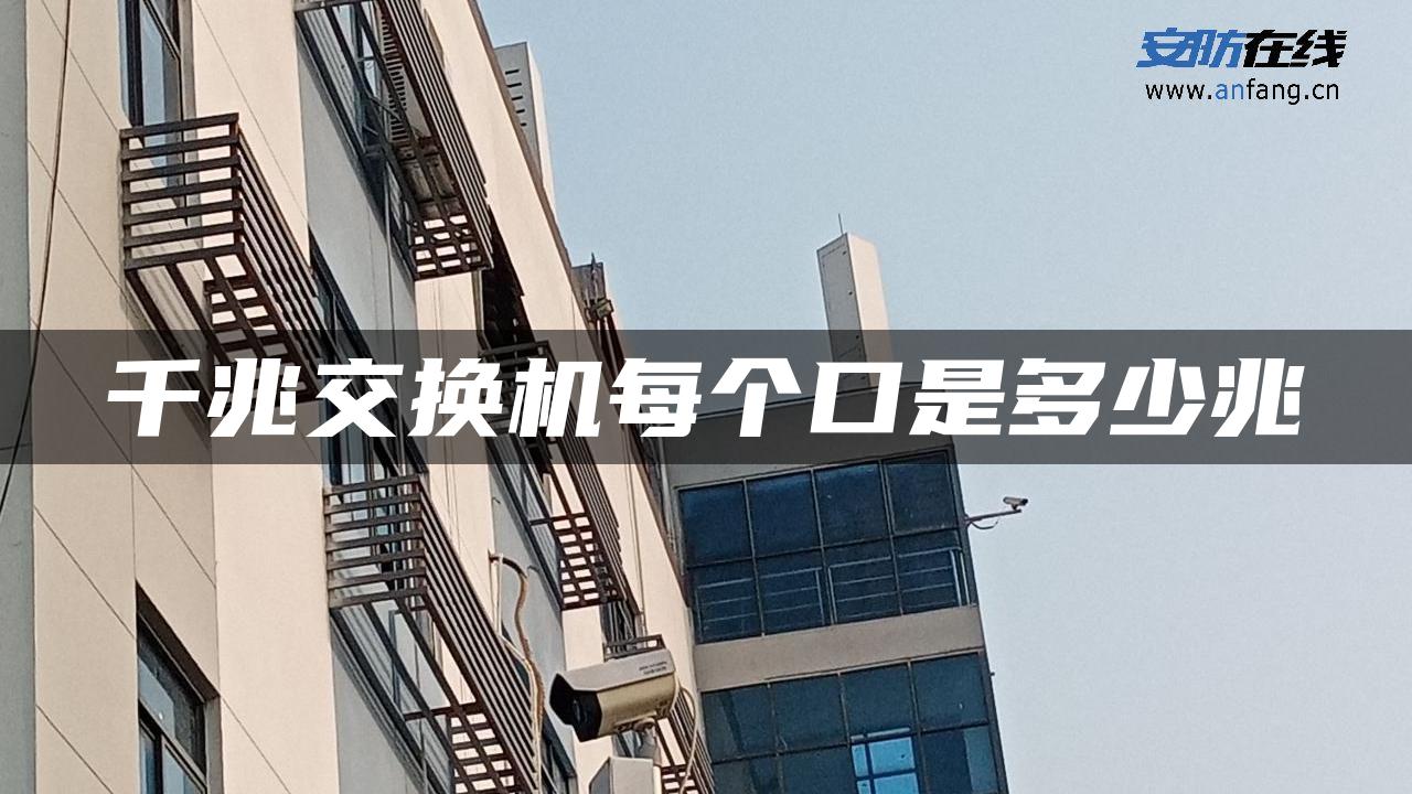 千兆交换机每个口是多少兆