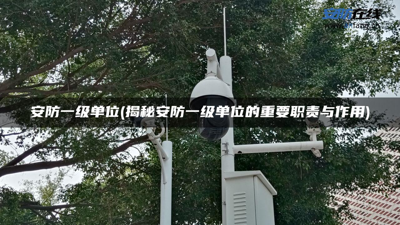 安防一级单位(揭秘安防一级单位的重要职责与作用) 安防一级单位(揭秘安防一级单位的重要职责与作用)