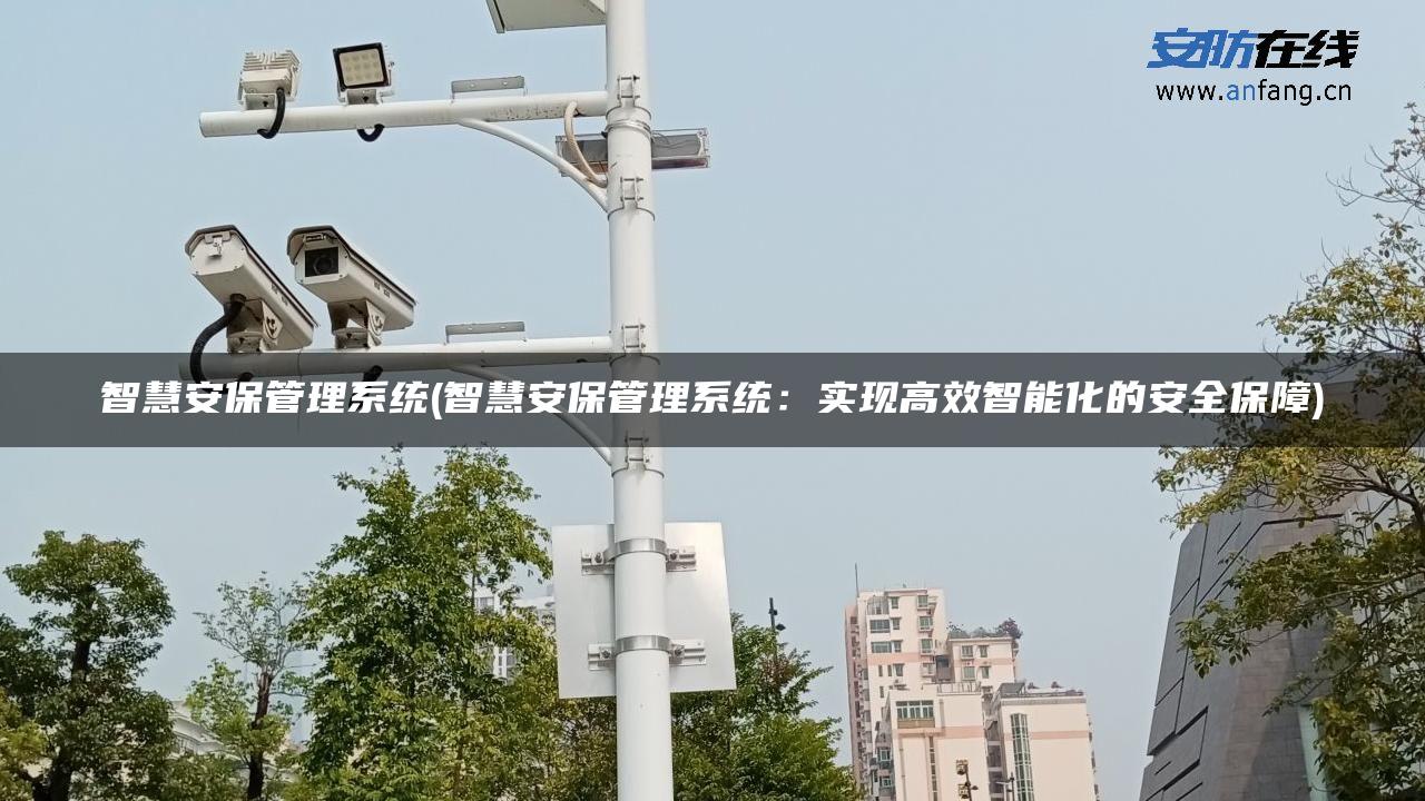 智慧安保管理系统(智慧安保管理系统：实现高效智能化的安全保障)