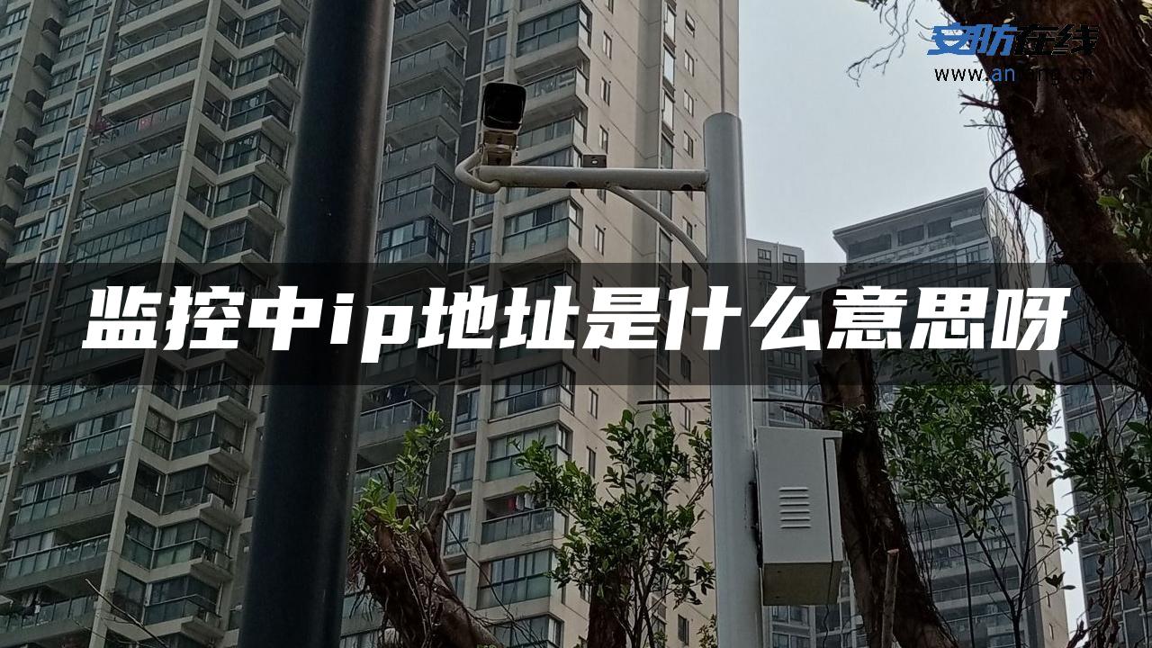 监控中ip地址是什么意思呀