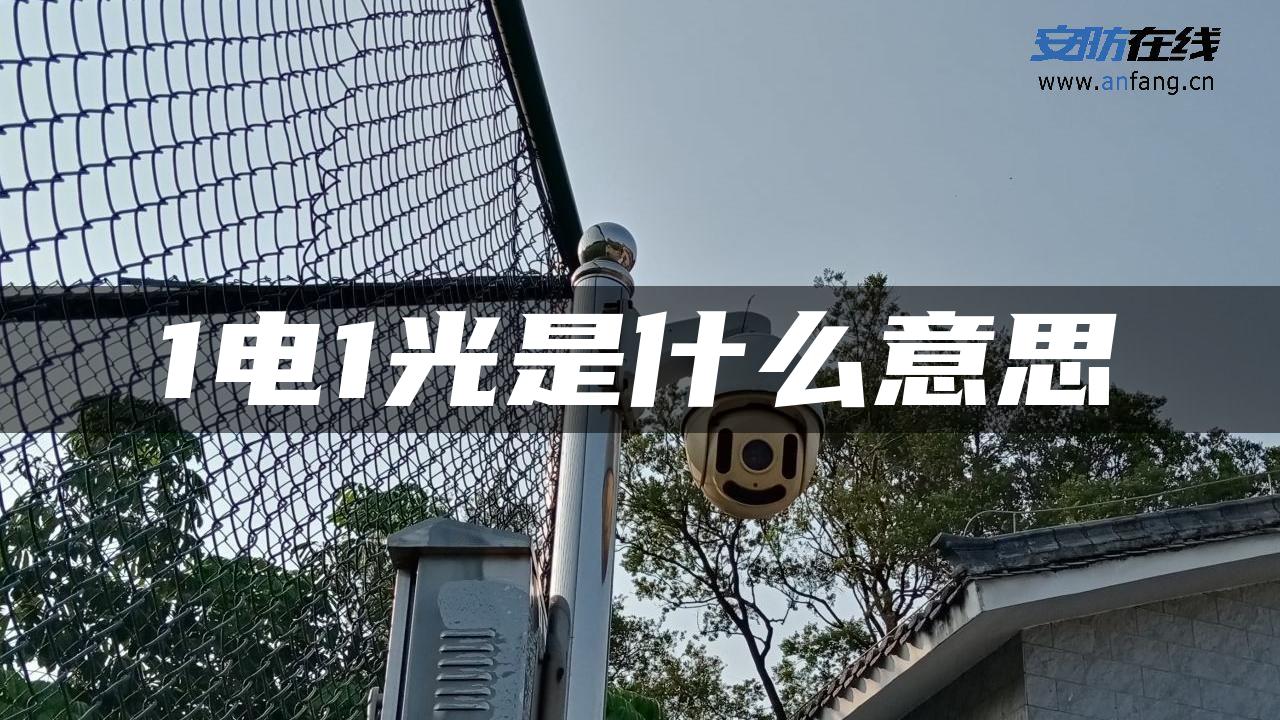 1电1光是什么意思