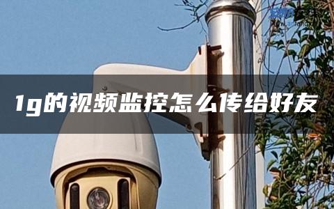 1g的视频监控怎么传给好友